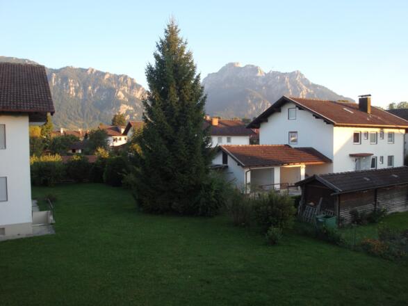 Blick vom Balkon