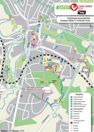 Parkplatzplan, Stadt Roth