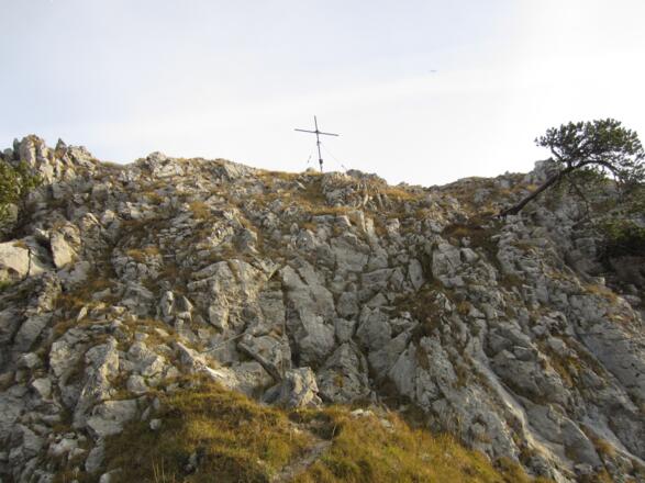 die letzten Meter zum Fuderheustein - Drahtseil