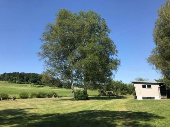 Naturflussbad im Sommer