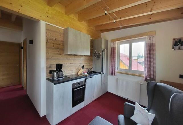 Wohnzimmer Ferienwohnung Fichte