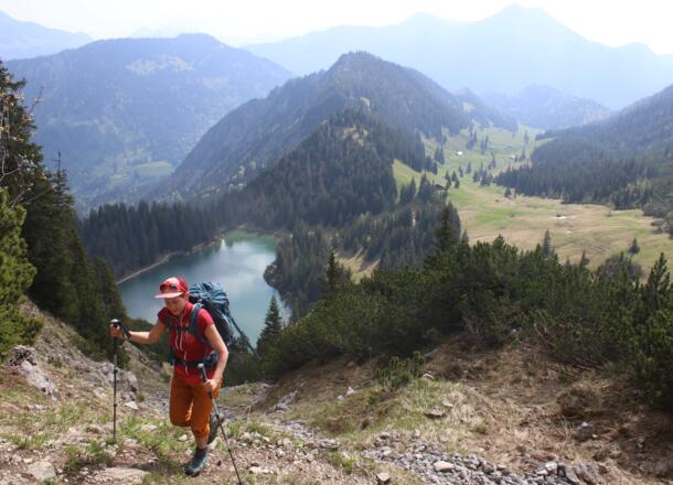 Aufstieg zur Schnittlauchrinne
