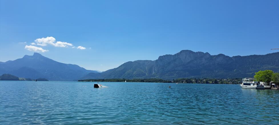 Am Nordufer des Mondsee...