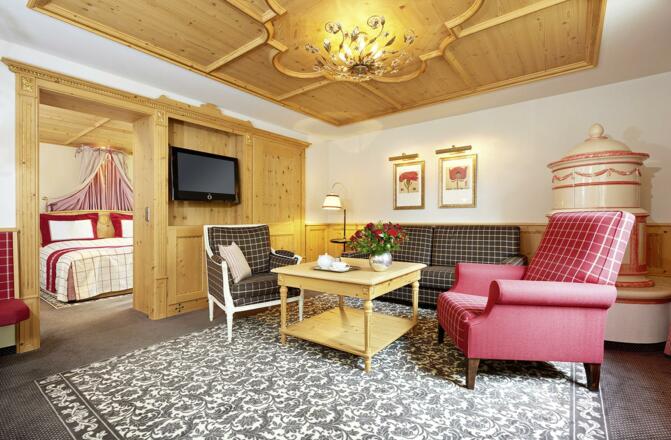 Wohnbeispiel Romantik Suite in der Krone von Lech