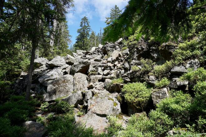Blockmeer muss überstiegen werden