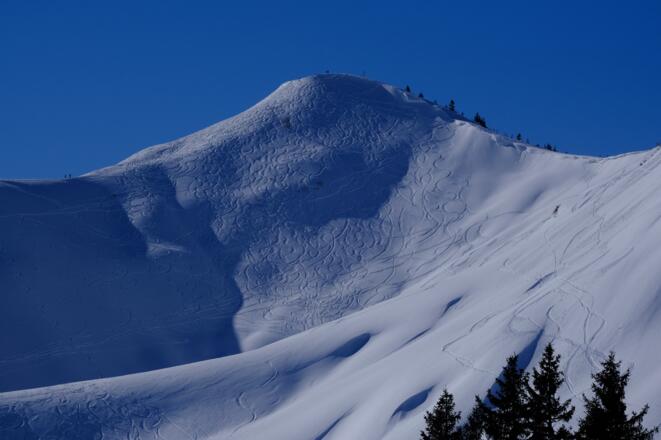 Ideales Skitourengelände am Riedberger Horn.