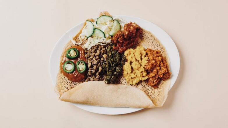 gesunde Vorspeise mit Brot