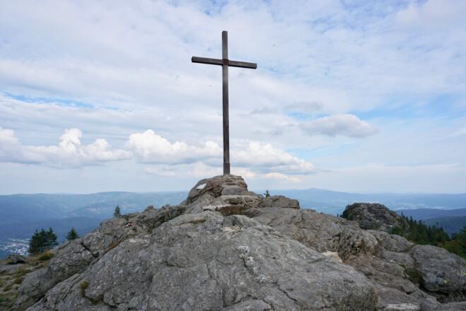 Gipfelkreuz Großer Arber (1456 m)