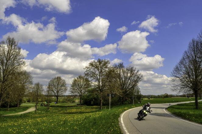 Motorradfahrer bei Guttenburg
