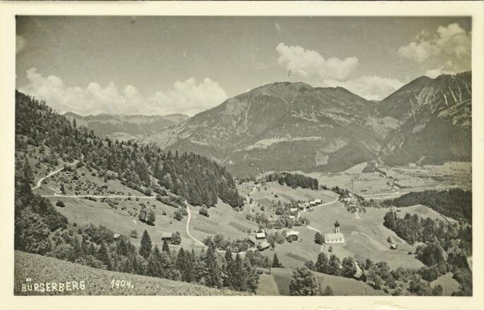 Blick auf Büserberg im Jahre 1904