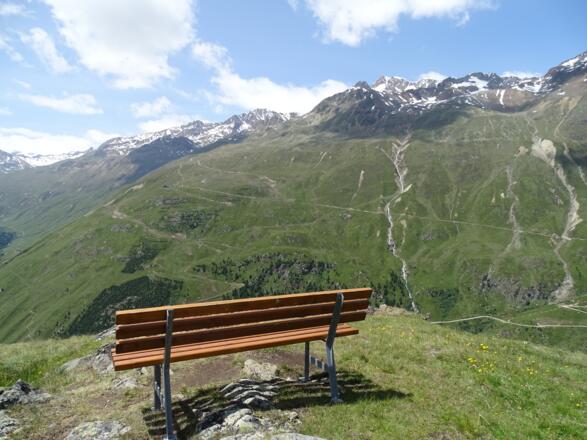Blick vom Mutsbühl zur Wildspitze