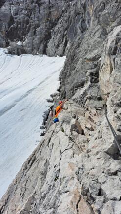 Einstieg Klettersteig