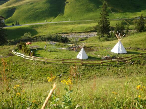 Aadlas hauseigene "Abenteueralm" gleich nebenan