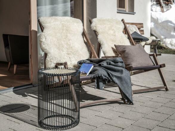 Nach dem Skitag die Sonne genießen