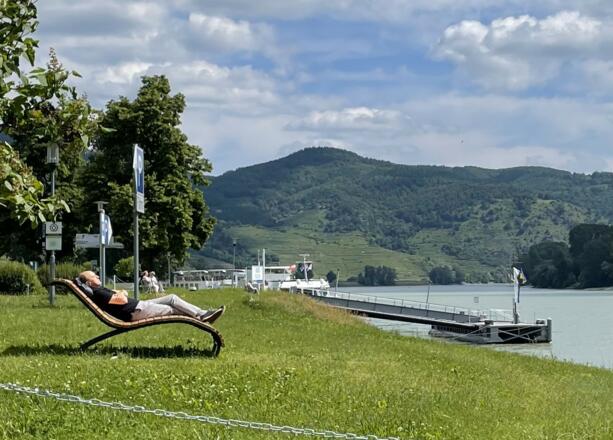 Eine Rast an der Donau