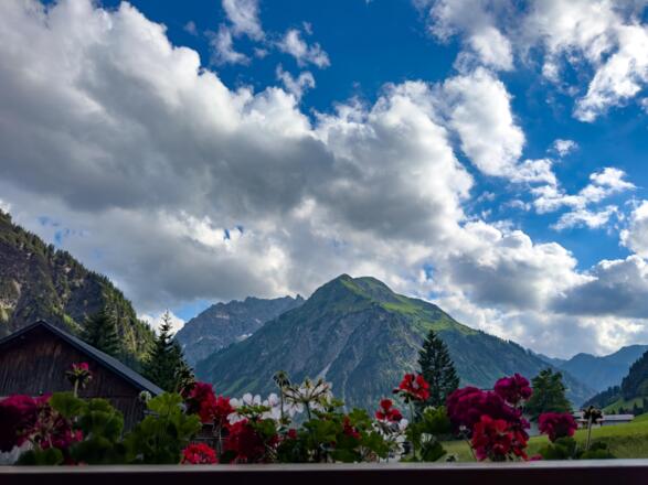 Aussicht Walser Berge