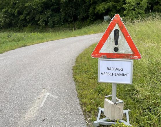 Nach drei Tagen Murenabgängen endlich eine Warnung in Österreich