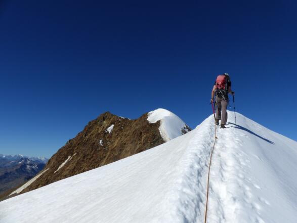 Die Wildspitze bereits im Blickfeld.