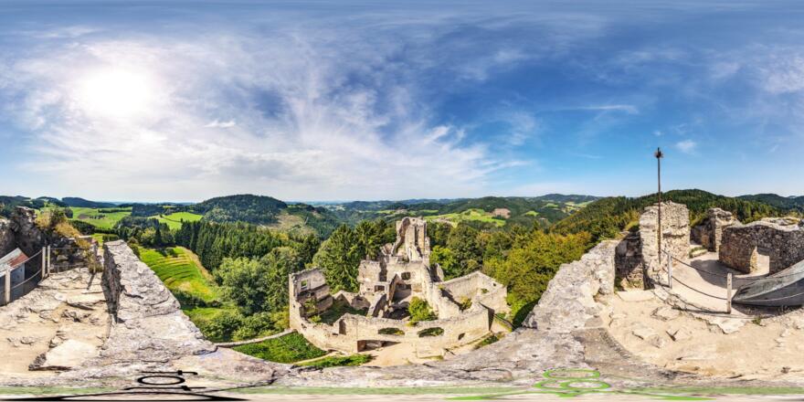 Ruine Prandegg 360° Blick