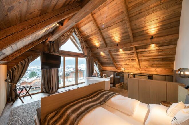 Baumhaus Wanderhotel Gassner Hauptschlafzimmer