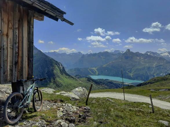 "of dr Furkla" Blick zum Stausee Kops