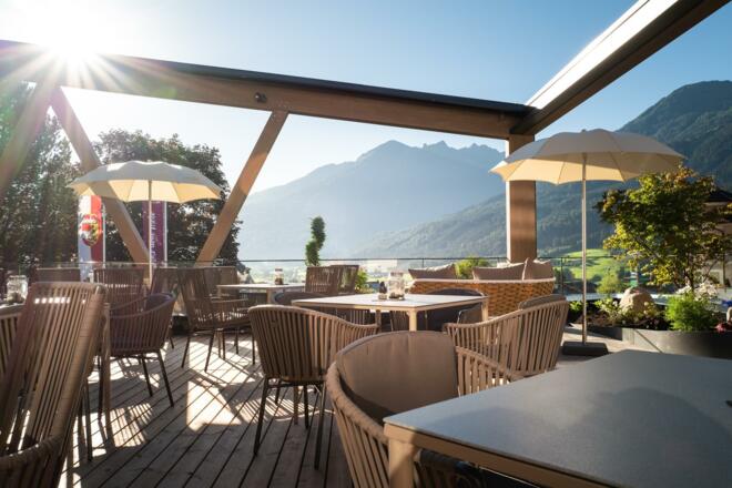 Terrasse Wanderhotel Gassner