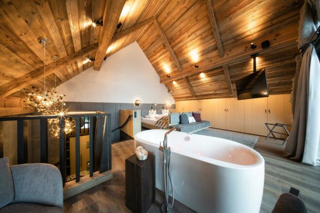 Baumhaus Wanderhotel Gassner Hauptschlafzimmer