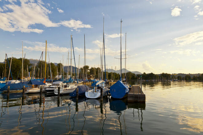 Segelboote am Chiemsee