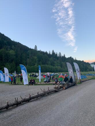 Am Ziel: Camp an der Hochgratbahn