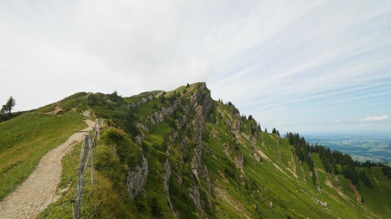 Auf dem Weg zum Gipfel des Hochgrats