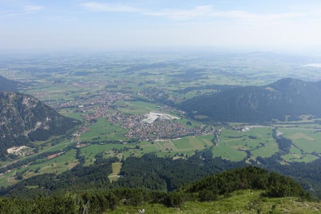 Blick vom Breitenberg auf Pfronten