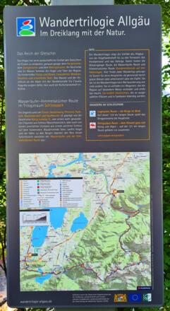 Informationsschild zum Wanderweg