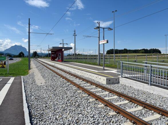 Bahnhaltestelle Kirchham Sportplatz-Traunsee Tram