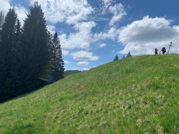 Anstieg zum Klammengipfel