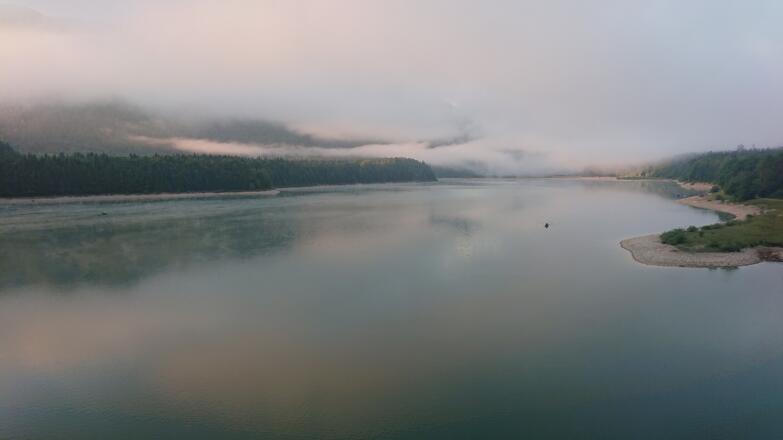 Morgenstimmung Sylvensteinspeicher