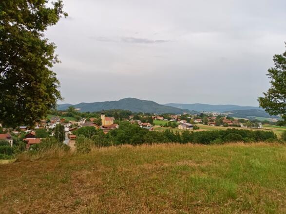 Blick nach Haunkenzell mit Gallner dahinter