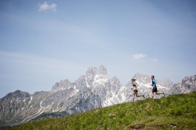 King Dachstein Trail mit Blick zur Bischofsmütze