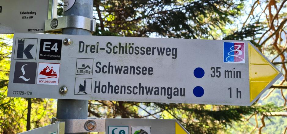 Der Rückweg. E4 oder Blauer Punkt.
