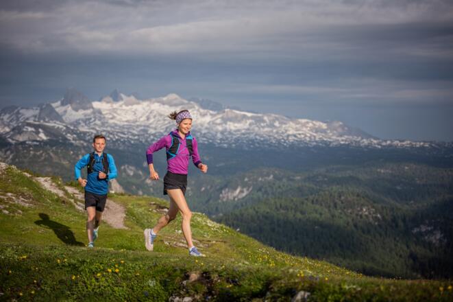 King Dachstein Trail - der Namensgeber im Hintergrund
