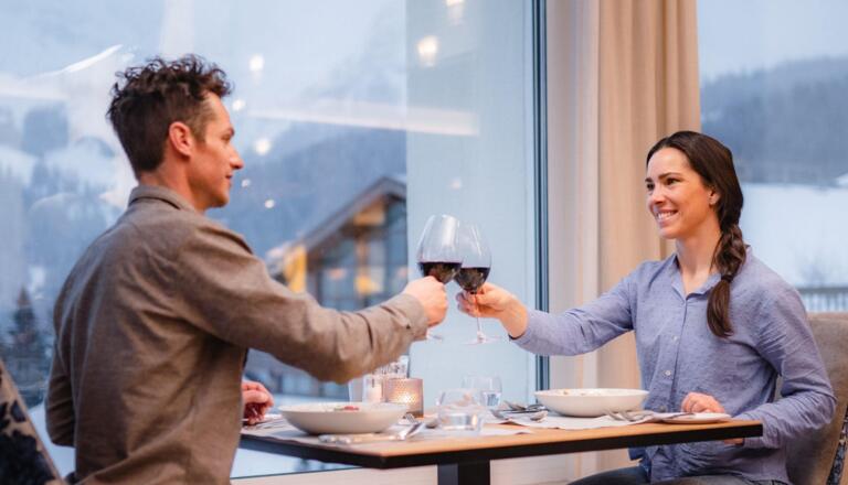 Abendessen Übergossene Alm Resort