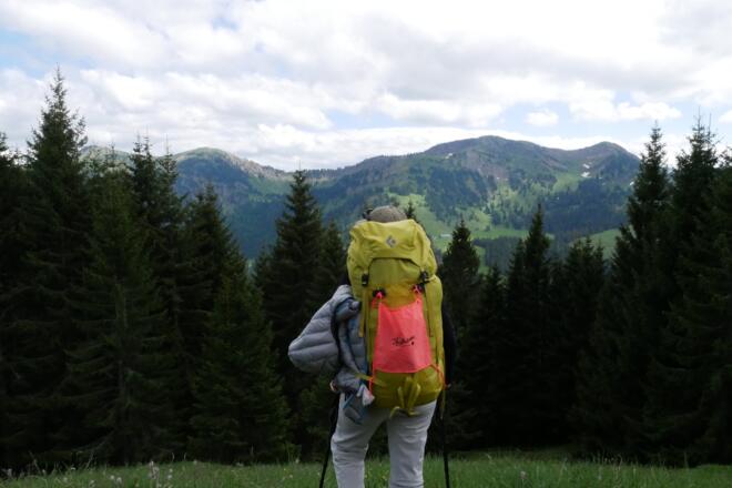 Fjällräven Classic: Blick vom Grat auf die Nagelfluhkette