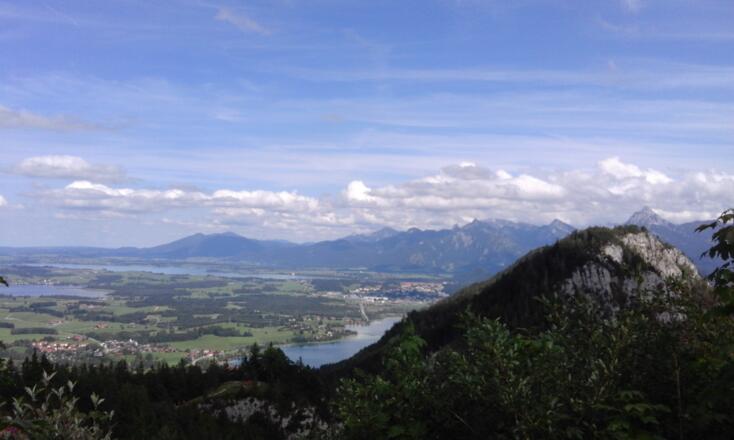 Blick auf den Weißensee und Umgebung vom Falkenstein aus