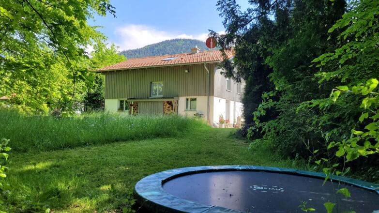 Trampolin im Garten