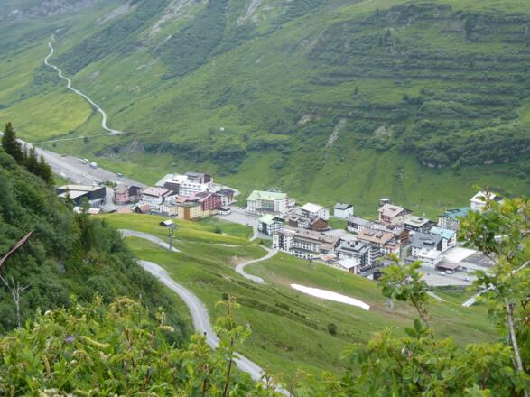 Blick auf Zürs