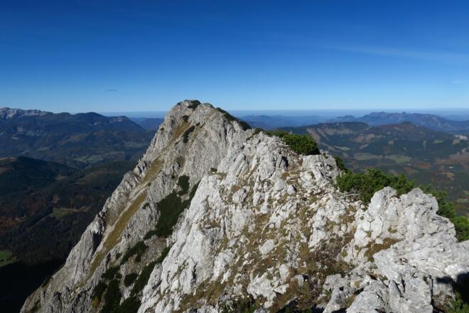 Zurück ging's nochmal flotter, wobei ich auch nicht immer die gleich Route einschlug. Hier ungefähr bei der Hälfte ein Blick zur Laglmauer