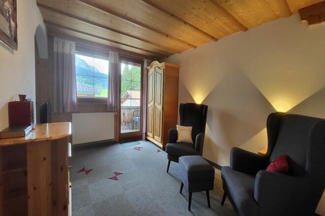 Wohnzimmer Ferienwohnung Lärche