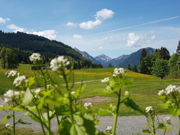Blick in die Berge Terrasse Schönblick