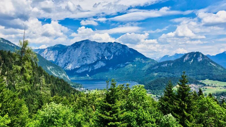 Blick von der Ruine Pflindsberg zum Altausseersee