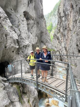 In der Höllentalklamm: Die Bogenbrücke