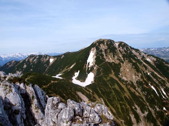 Anstiegsspuren zum Braunedl 1894 m vom Kl.Scharfen